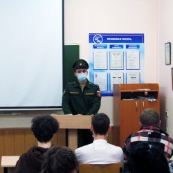 Встреча студентов с представителями воинской части Оренбургской области п. Тоцкое
